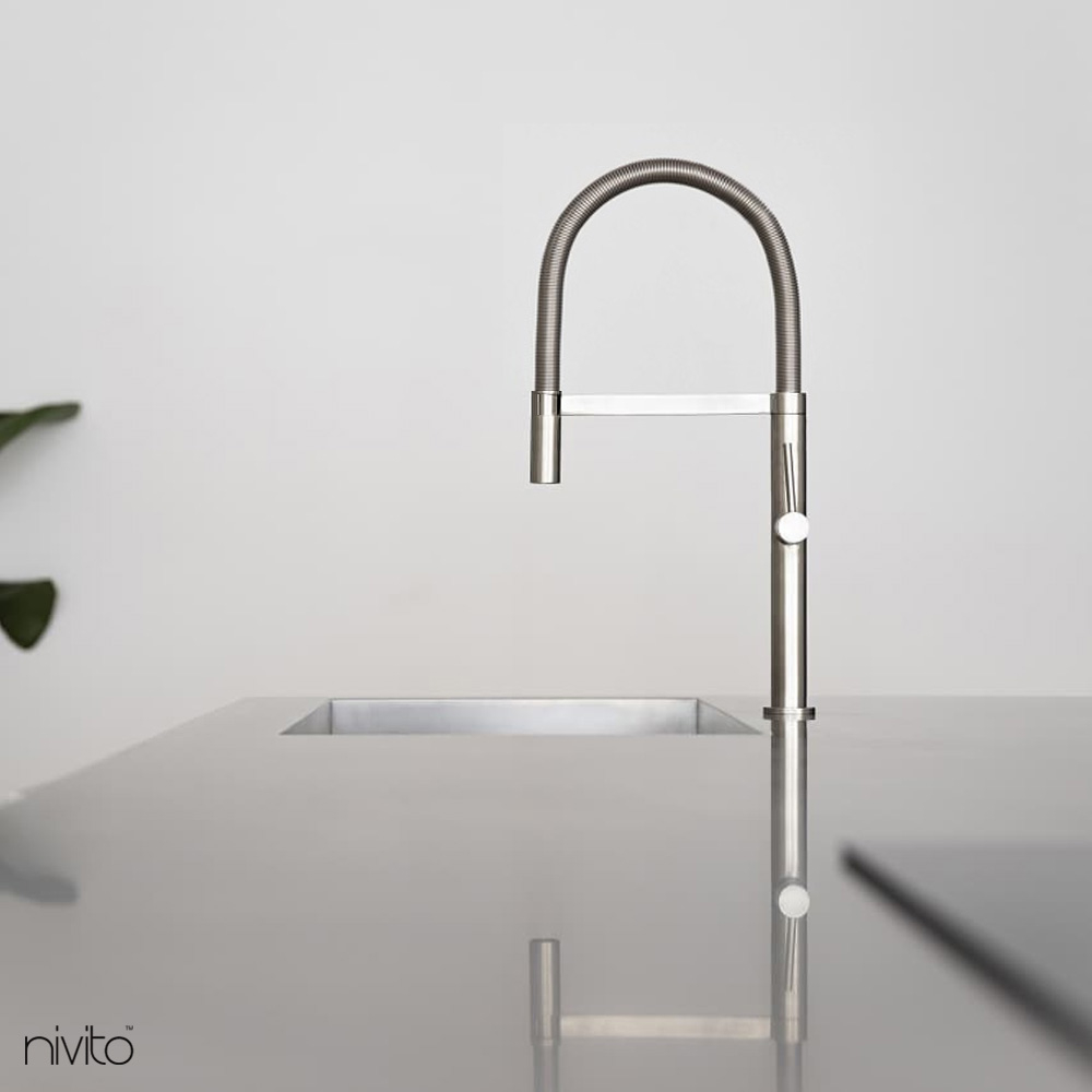 Stainless Steel Mixer Tap Pullout hose - Nivito SH-100