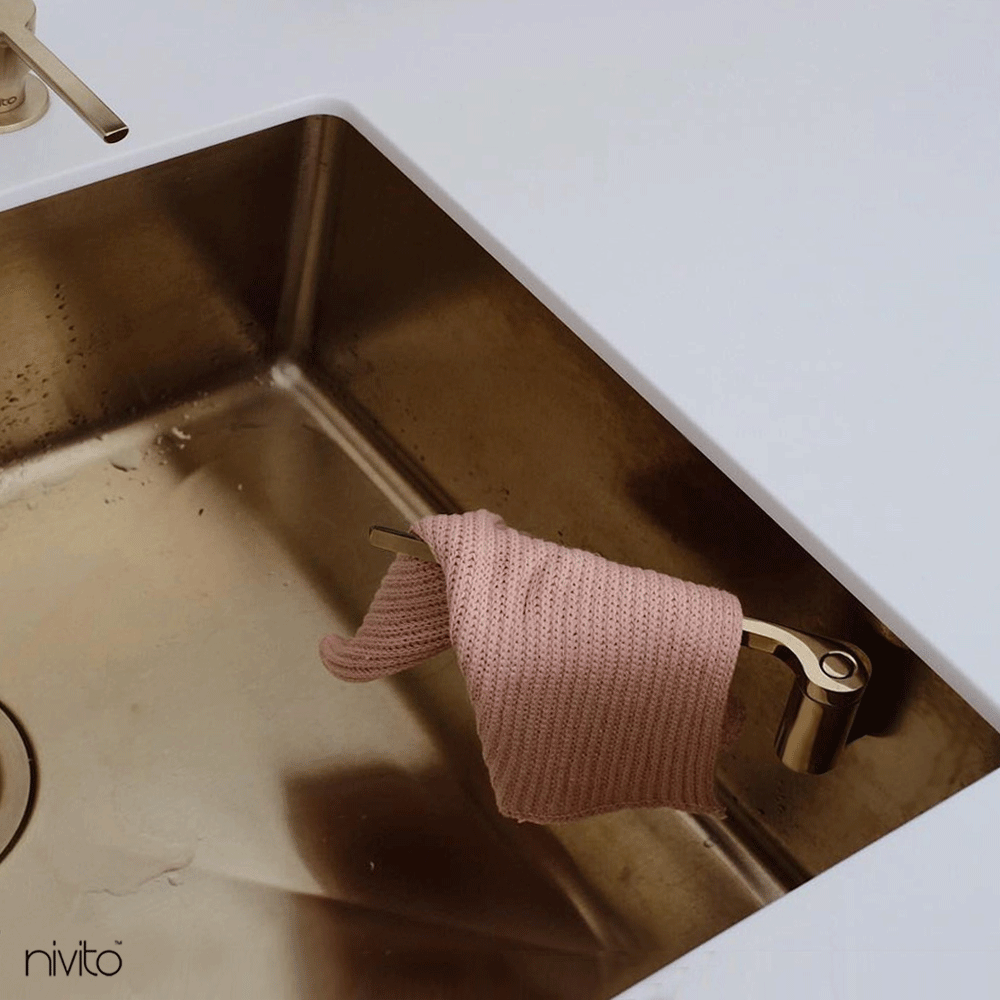 Brass/Gold Kitchen Sink - Nivito CU-550-BB