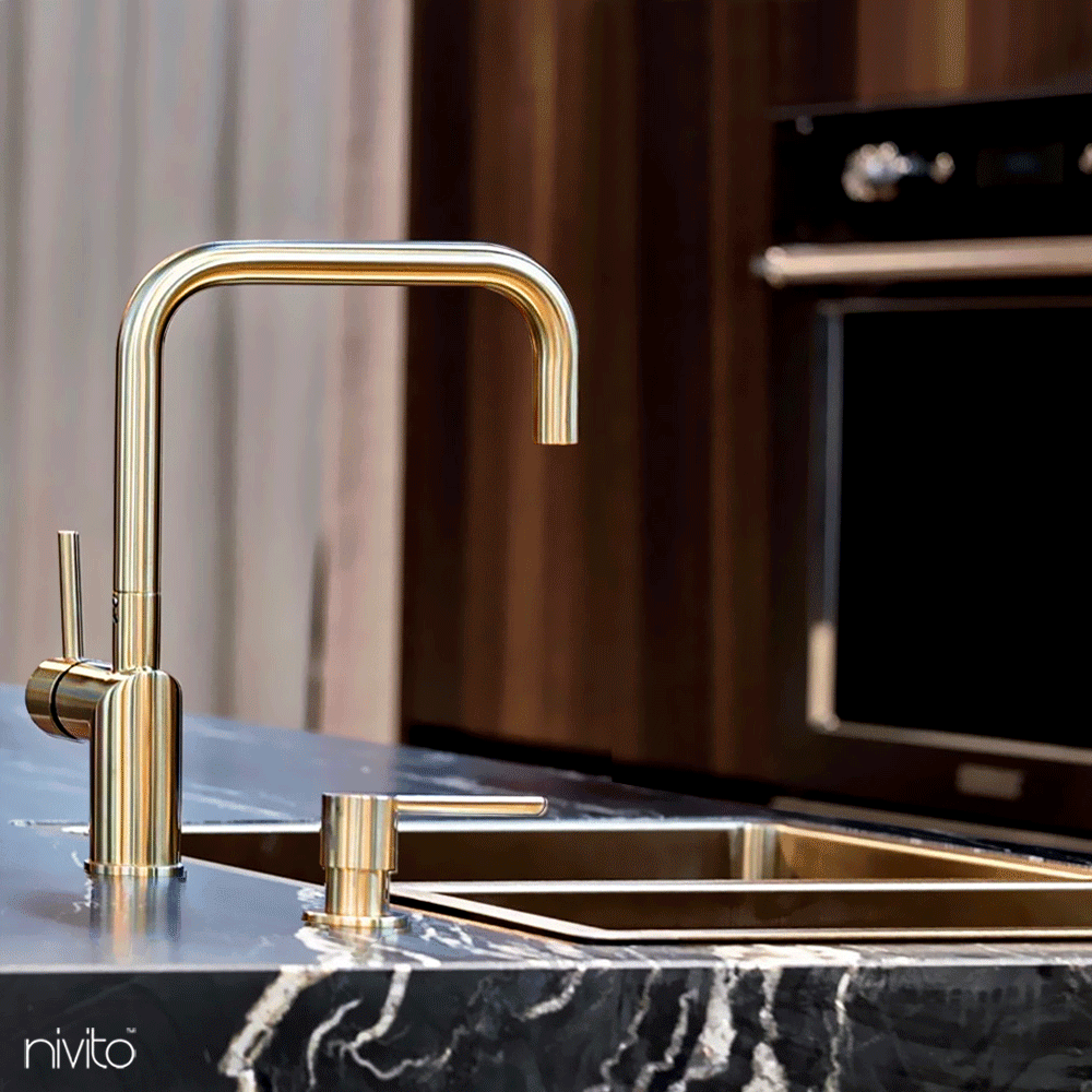 Brass/Gold Soap Pump - Nivito SR-BB