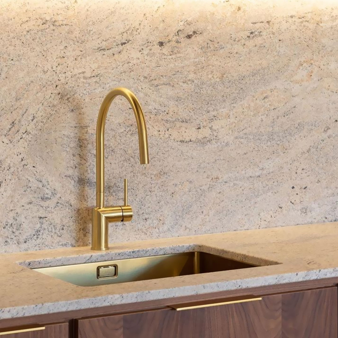 Brass/Gold Kitchen Tap - Nivito RH-140