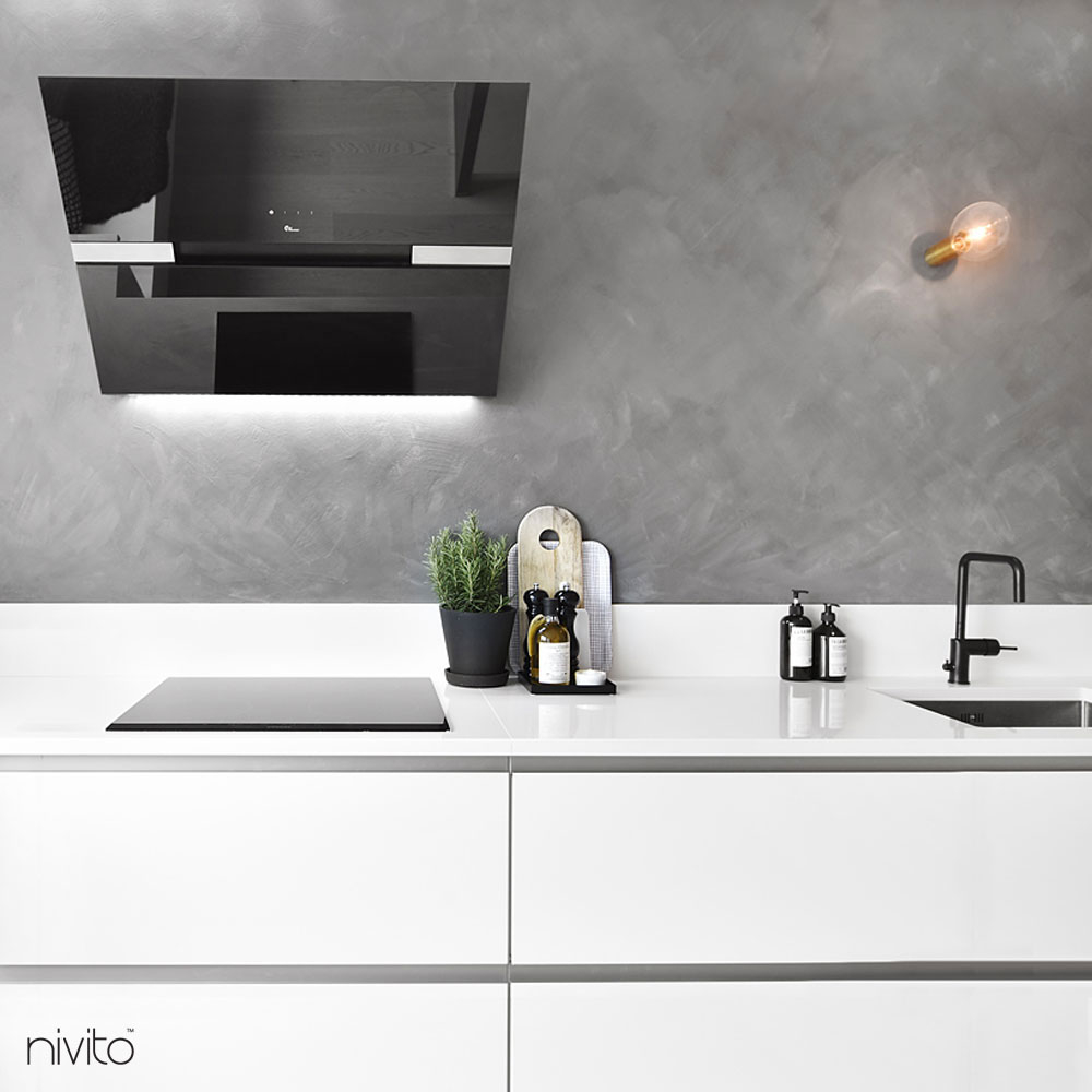 Black Kitchen Sink Mixer Tap - Nivito RH-320