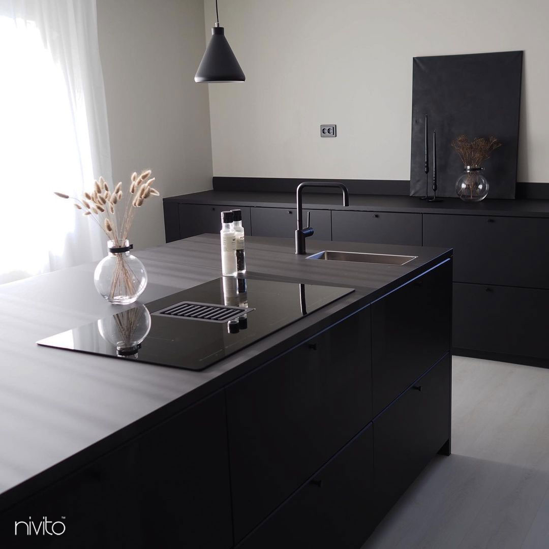 Black Kitchen Tap - Nivito RH-320