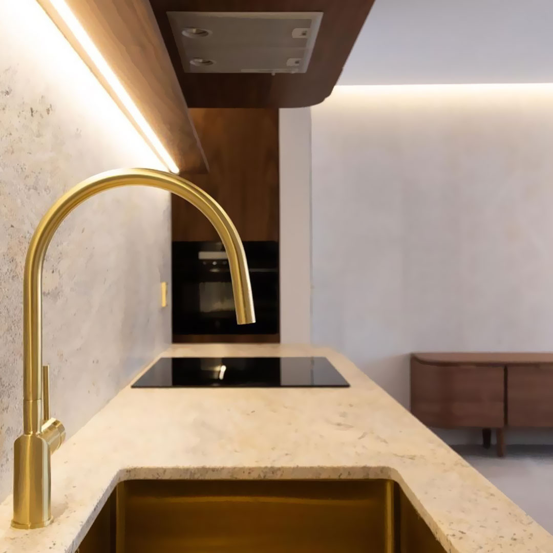 Brass/Gold Kitchen Tap - Nivito RH-140