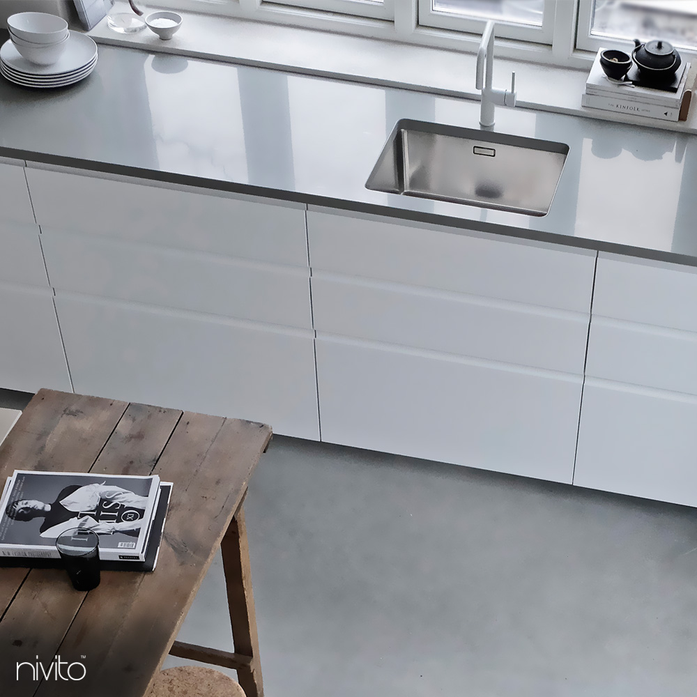 White Kitchen Tap - Nivito RH-330