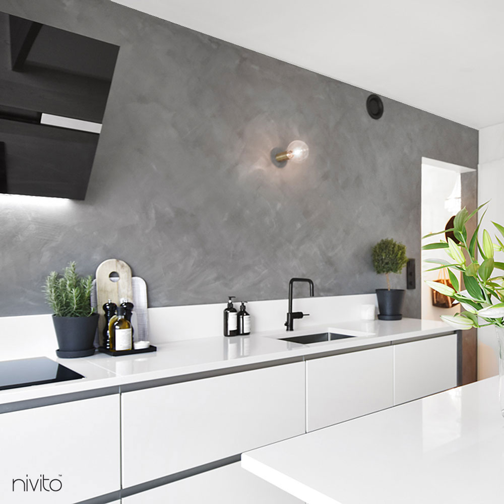 Black Kitchen Tap - Nivito RH-320