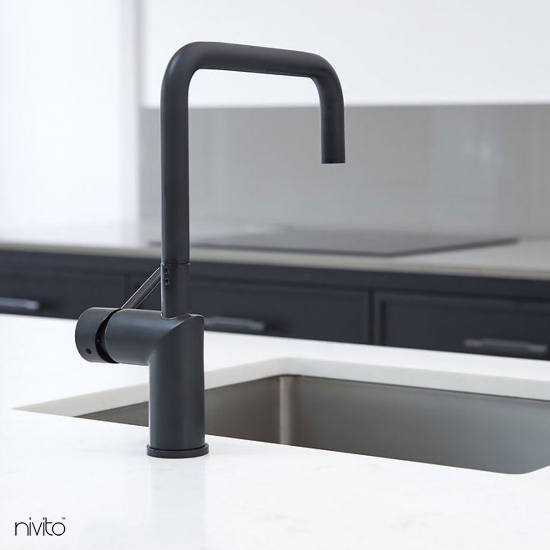 Black Mixer Tap - Nivito RH-320