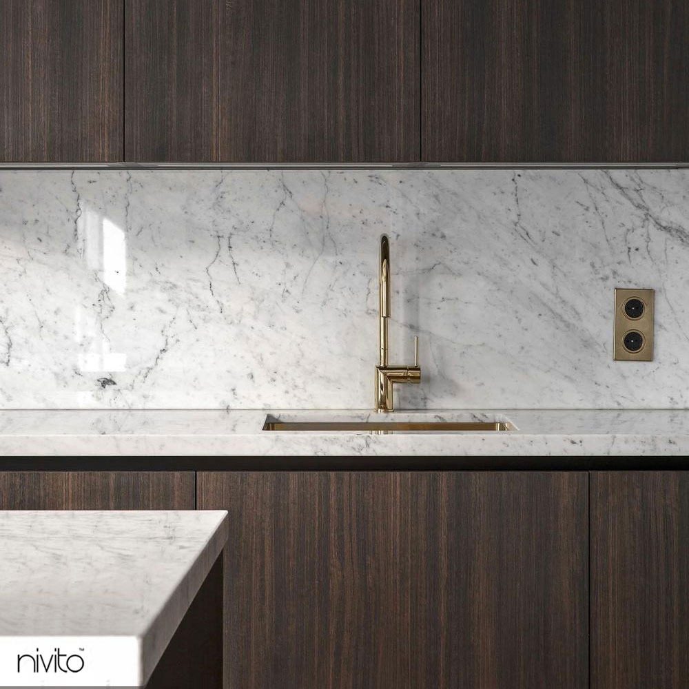 Brass/Gold Kitchen Mixer Tap - Nivito RH-160