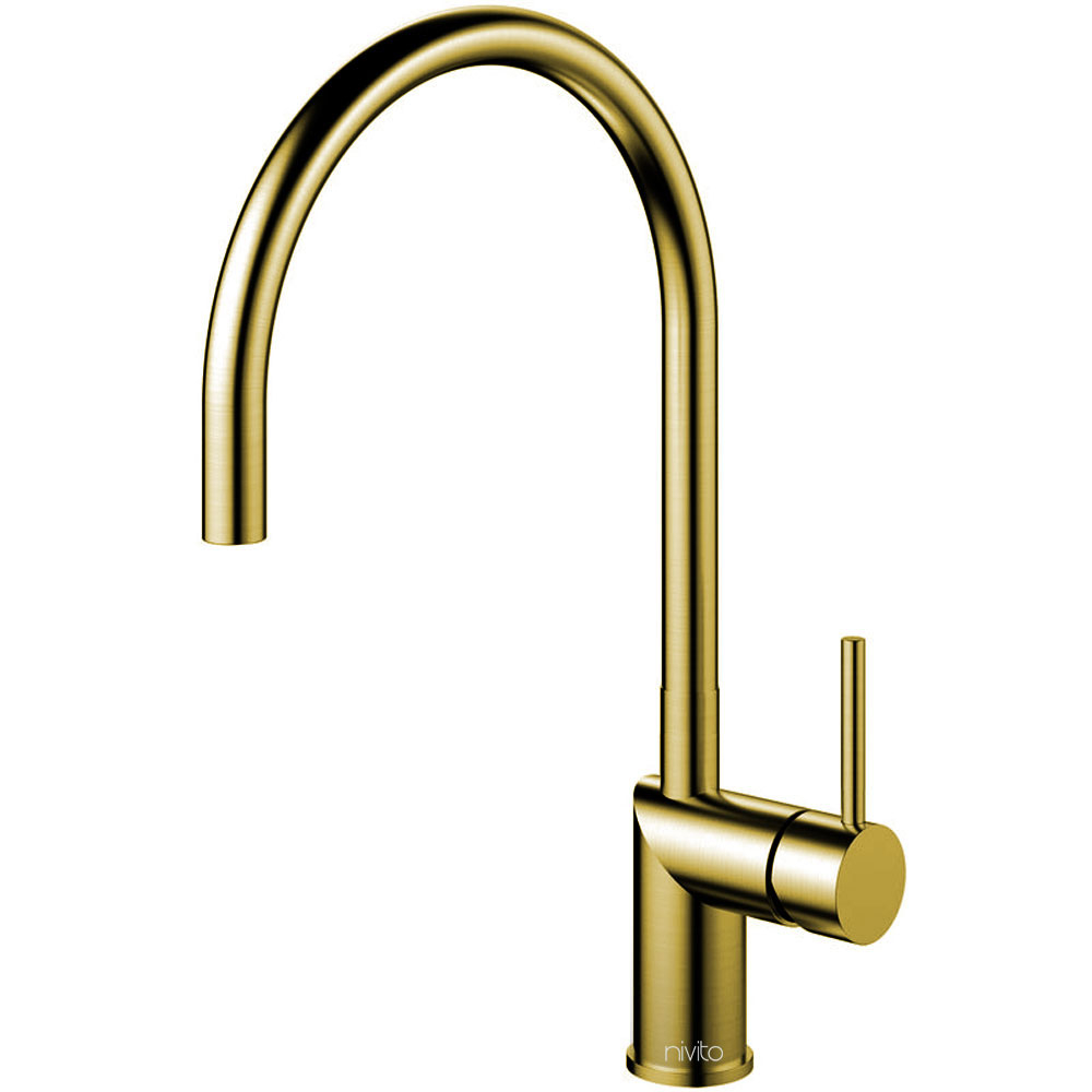 Brass/Gold Kitchen Tap - Nivito RH-140