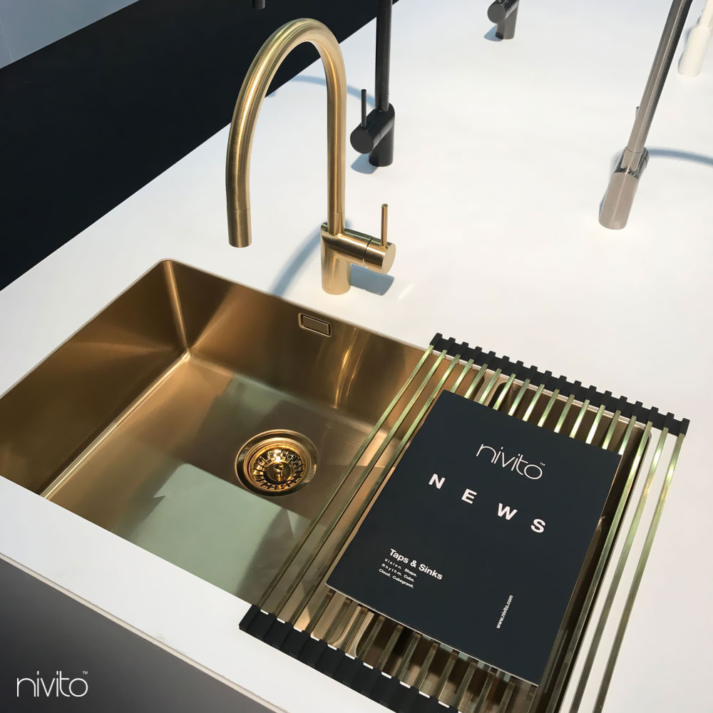 Brass/Gold Sink - Nivito CU-500-180-BB