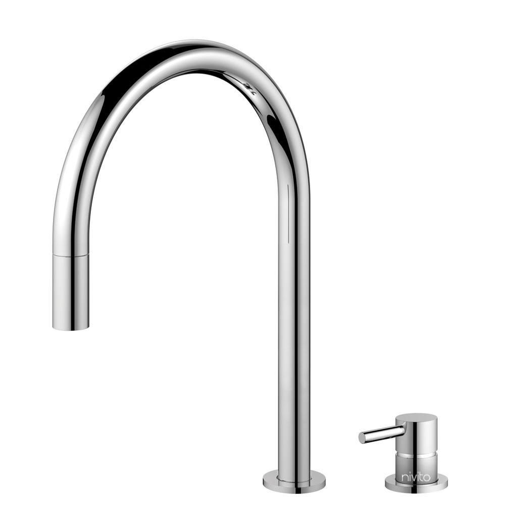 Kitchen Sink Mixer Tap Pullout hose / Seperated Body/Pipe - Nivito RH-110-VI