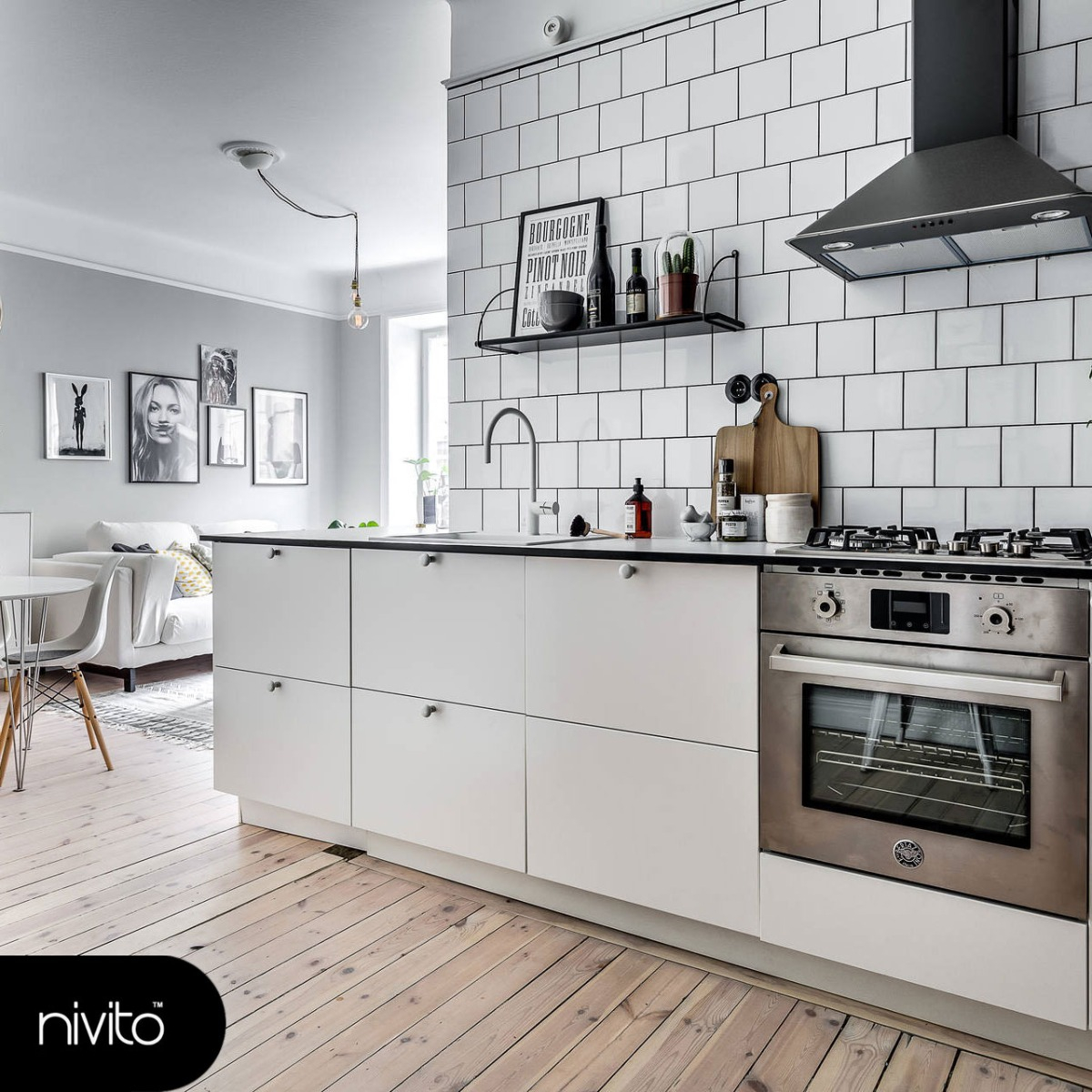 White Kitchen Sink Mixer Tap - Nivito RH-130