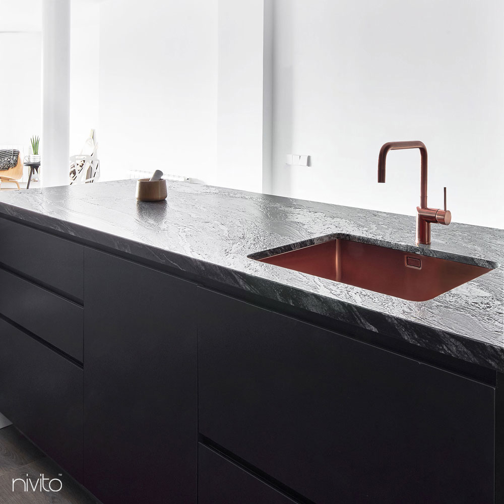 Copper Kitchen Sink Mixer Tap - Nivito RH-350