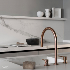 Copper Kitchen Mixer Tap Pullout hose / Seperated Body/Pipe - Nivito RH-150-VI