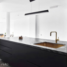 Brass/Gold Kitchen Mixer Tap - Nivito RH-340