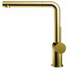Brass/Gold Kitchen Mixer Tap Pullout hose - Nivito RH-640-EX