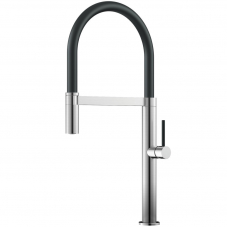 Stainless Steel Kitchen Mixer Tap Pullout hose / Brushed/Black - Nivito SH-200