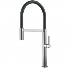 Kitchen Mixer Tap Pullout hose / Polished/Black - Nivito SH-210