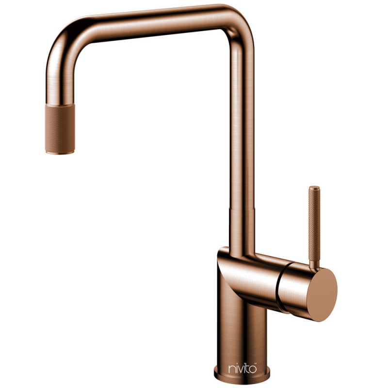 Copper Kitchen Tap Pullout hose - Nivito RH-350-EX-IN