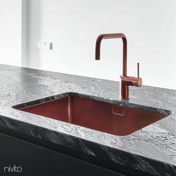 Kitchen sink copper - Nivito 1-CU-500-BC