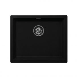 Black Kitchen Sink - Nivito CU-500-GR-BL