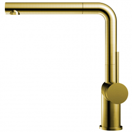 Brass/Gold Kitchen Tap Pullout hose - Nivito RH-640-EX